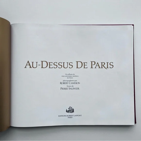 Coffee Table Book Au-Dessus De Paris aka Above Paris Photographer Robert Cameron - Picture 2 of 16